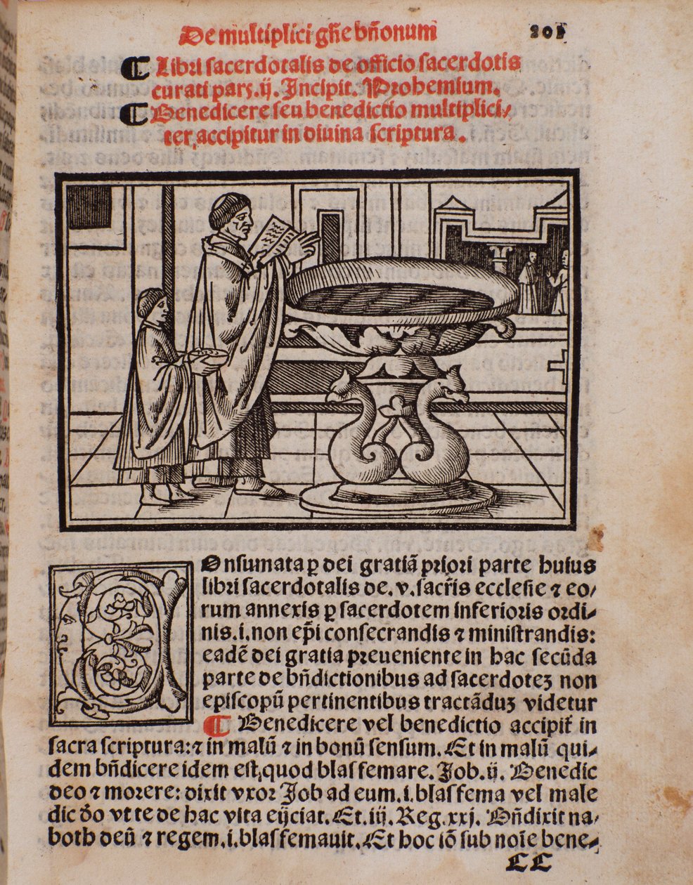 Castellini 的礼仪书“Liber Sacerdotalis”的页面 作者 未知艺术家