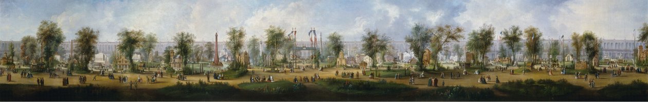 1867 年世界博览会全景，香榭丽舍大街 作者 未知艺术家