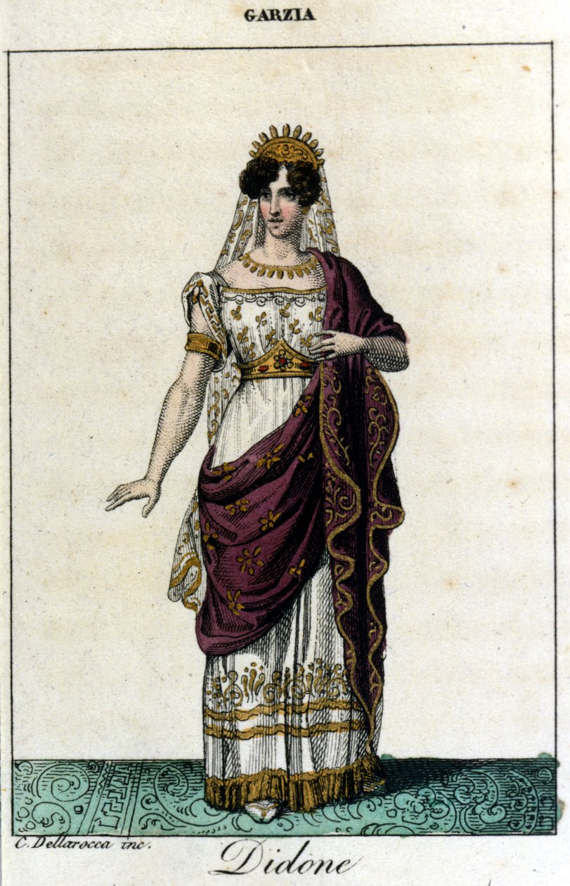 Pauline Viardot - Garcìa (1821-1910)，法国歌手，饰演狄东。 歌剧“” Didone Abbandonata “” by Saverio Mercadante 作者 未知艺术家