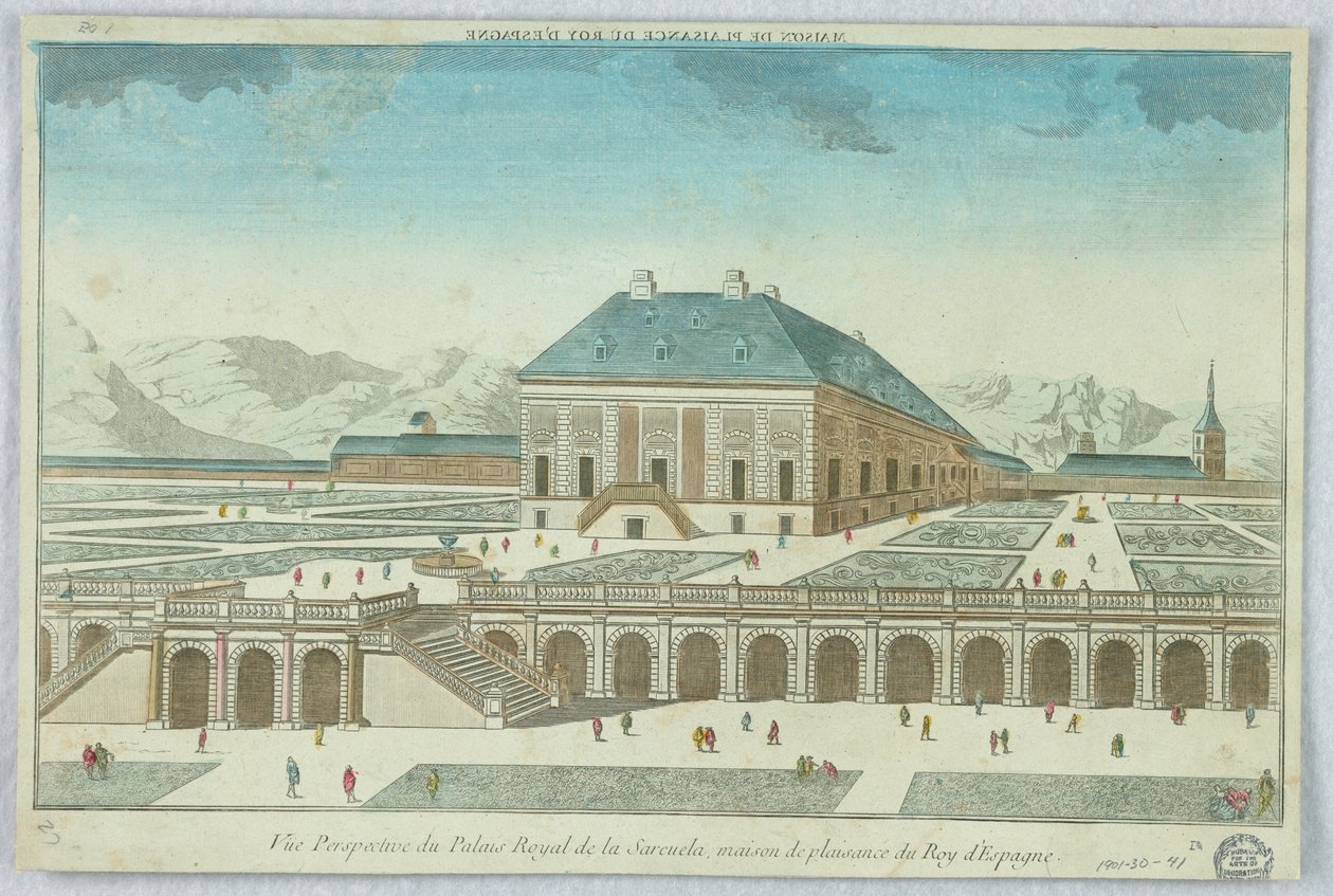 偷窥, Vuë Perspective du Palais Royal de la Sarcuela, Maison de Plaisance du Roy d