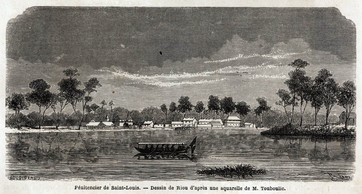 法属圭亚那圣路易斯忏悔者，专门代表政府组织伐木，成立于 1859 年，作为圣洛朗忏悔者不足的延伸，他们完全独立，但位于 作者 未知艺术家