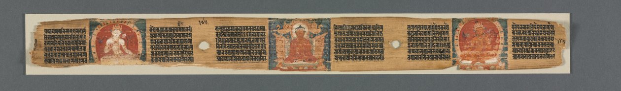 八千行中的圆满智慧：Ashtasahasrika Prajnaparamita》：装饰叶 作者 未知艺术家