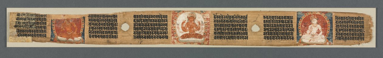 八千行中的圆满智慧：Ashtasahasrika Prajnaparamita》：装饰叶 作者 未知艺术家