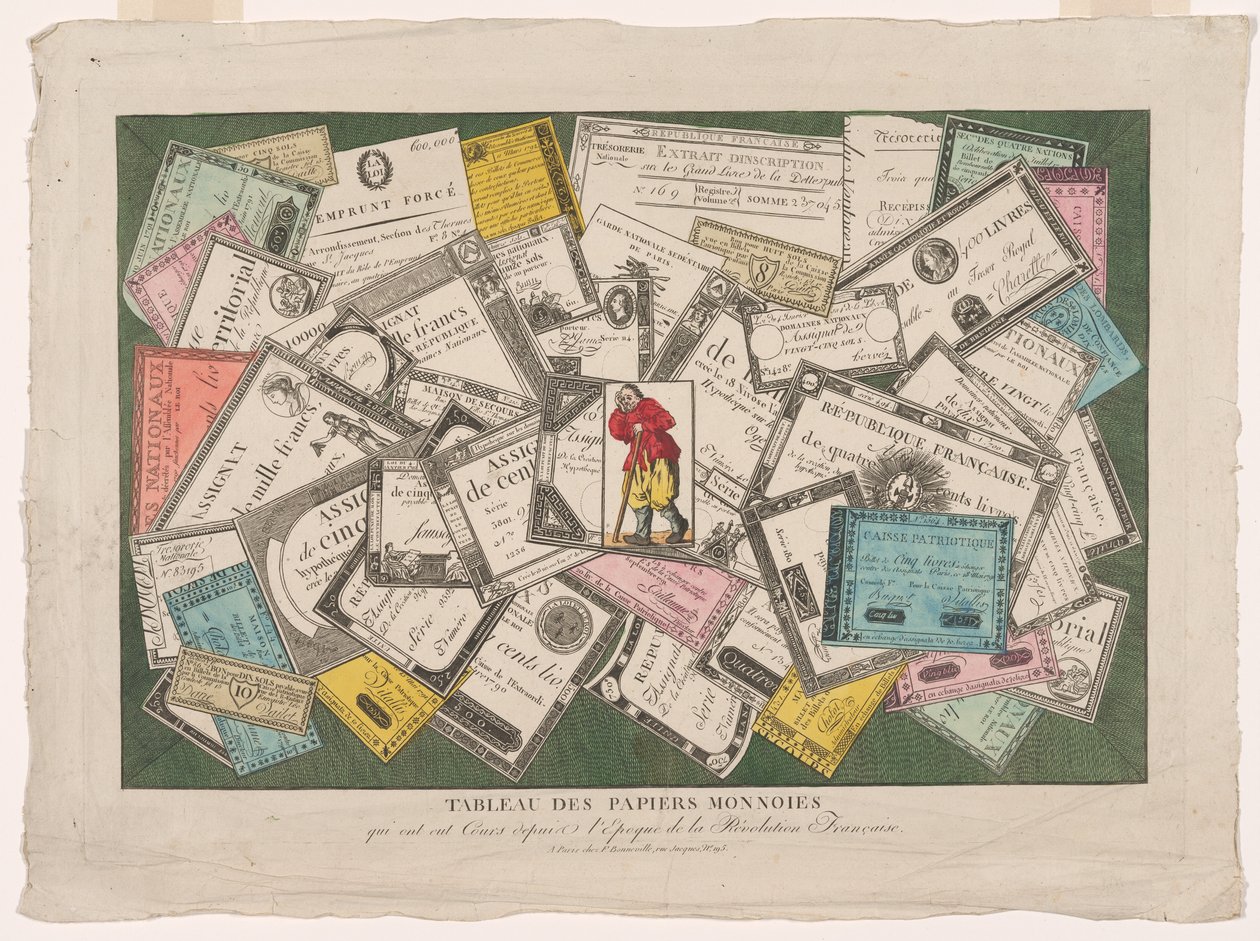 法国大革命时期的历史文献（Tableau des Papiers monnoies qui ont eut cours depuis l