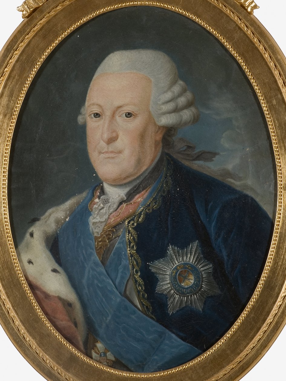 Pierre von Biron, duc de Courlande - Portrait of Peter von Biron (1724-1800), Duke of Courland and Semigallia, Anonymous . Oil on canvas, Second Half of the 18th cen.. Dimension : 59x44 cm. Nationalmuseum Stockholm 作者 未知艺术家