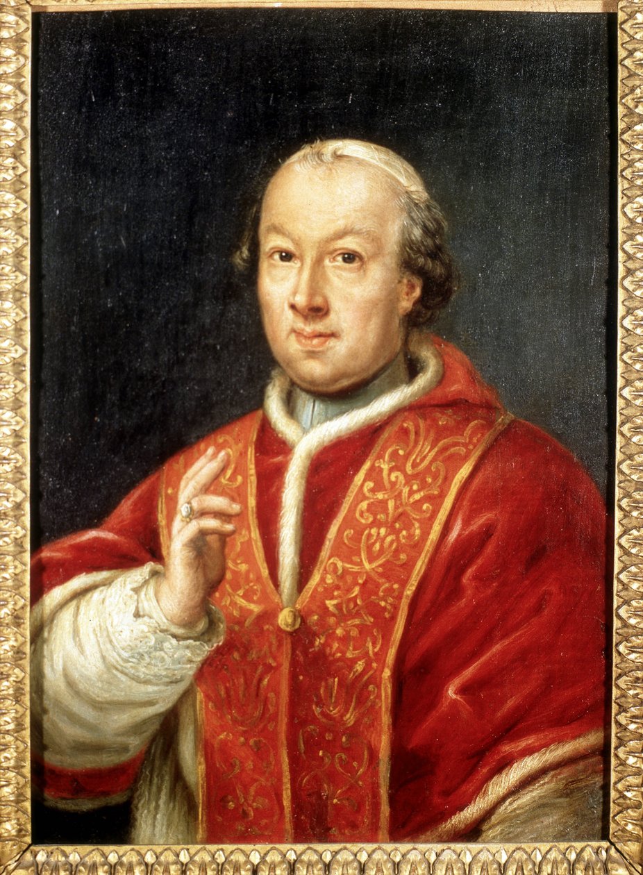 教皇庇护（Pio 或 Pius）六世（1717-1799）。 无名画。 罗马，复兴博物馆。 作者 未知艺术家