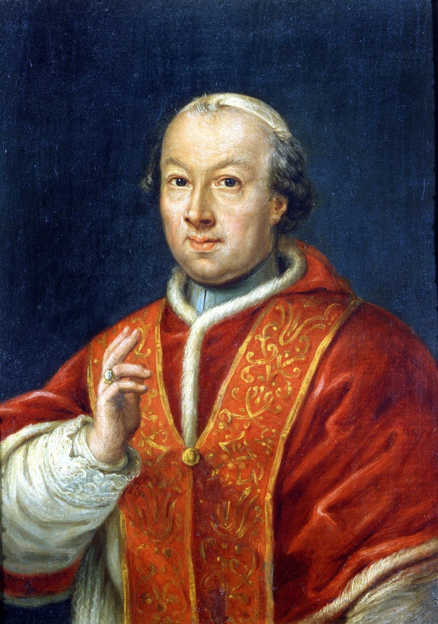 教皇皮乌斯（Pio或Pius）六世（1717-1799）。匿名画作。罗马，Risorgimento博物馆。 作者 未知艺术家