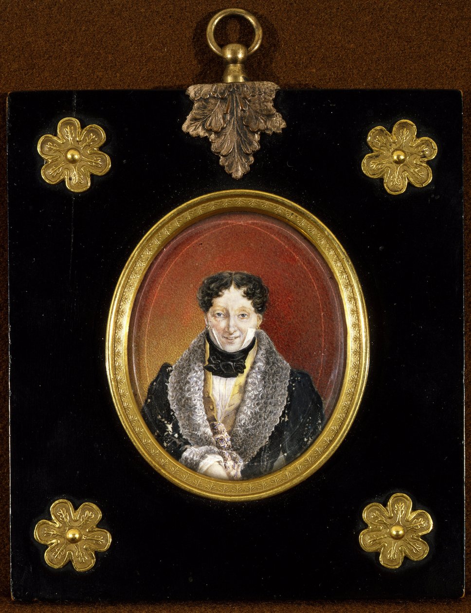 芭蕾舞大师查尔斯-路易（Charles-Louis）-迪德洛（1767-1837 年）肖像（芭蕾舞大师 C. L. 迪德洛肖像）。佚名作品，板上油画，约 1820 年。19 世纪肖像，古典主义。圣彼得斯国家戏剧和音乐艺术博物馆 作者 未知艺术家