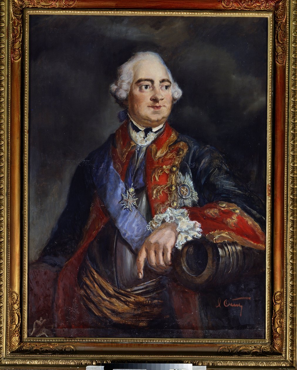 Portrait du mathematicien Leonard Euler (1707-1783) （数学家莱昂哈德-欧拉肖像）。无名画。纸面油画，79 x 69.5 厘米 作者 未知艺术家