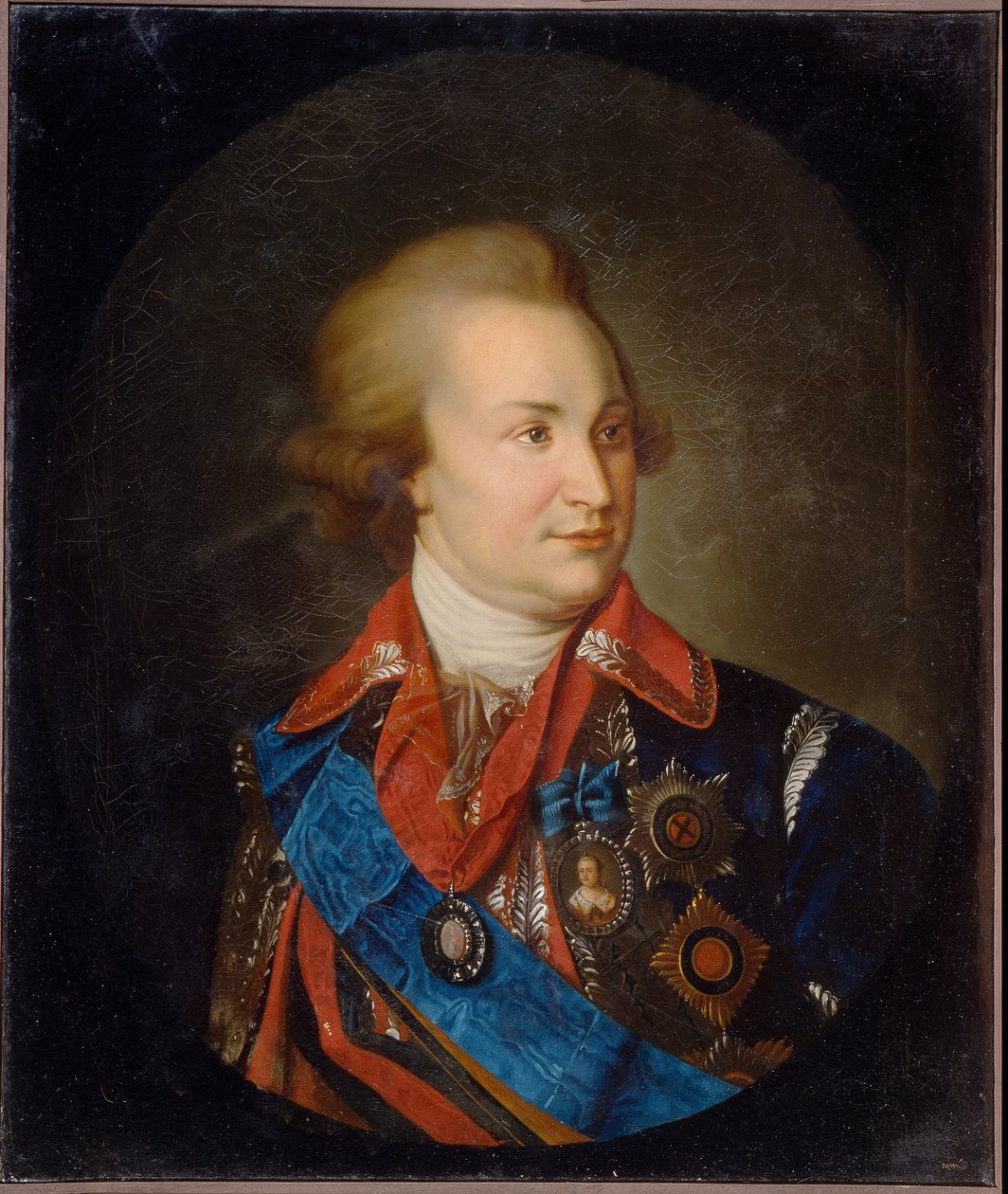 陶利斯王子肖像，陆军元帅，政治家 G. Aleksandrovich Potemkin（1739-1791 年）。(托里斯王子肖像，陆军元帅，政治家 G. A. 波季姆金）。女沙皇凯瑟琳二世（1729-1796 年）的宠妃。裴斯泰洛齐 作者 未知艺术家