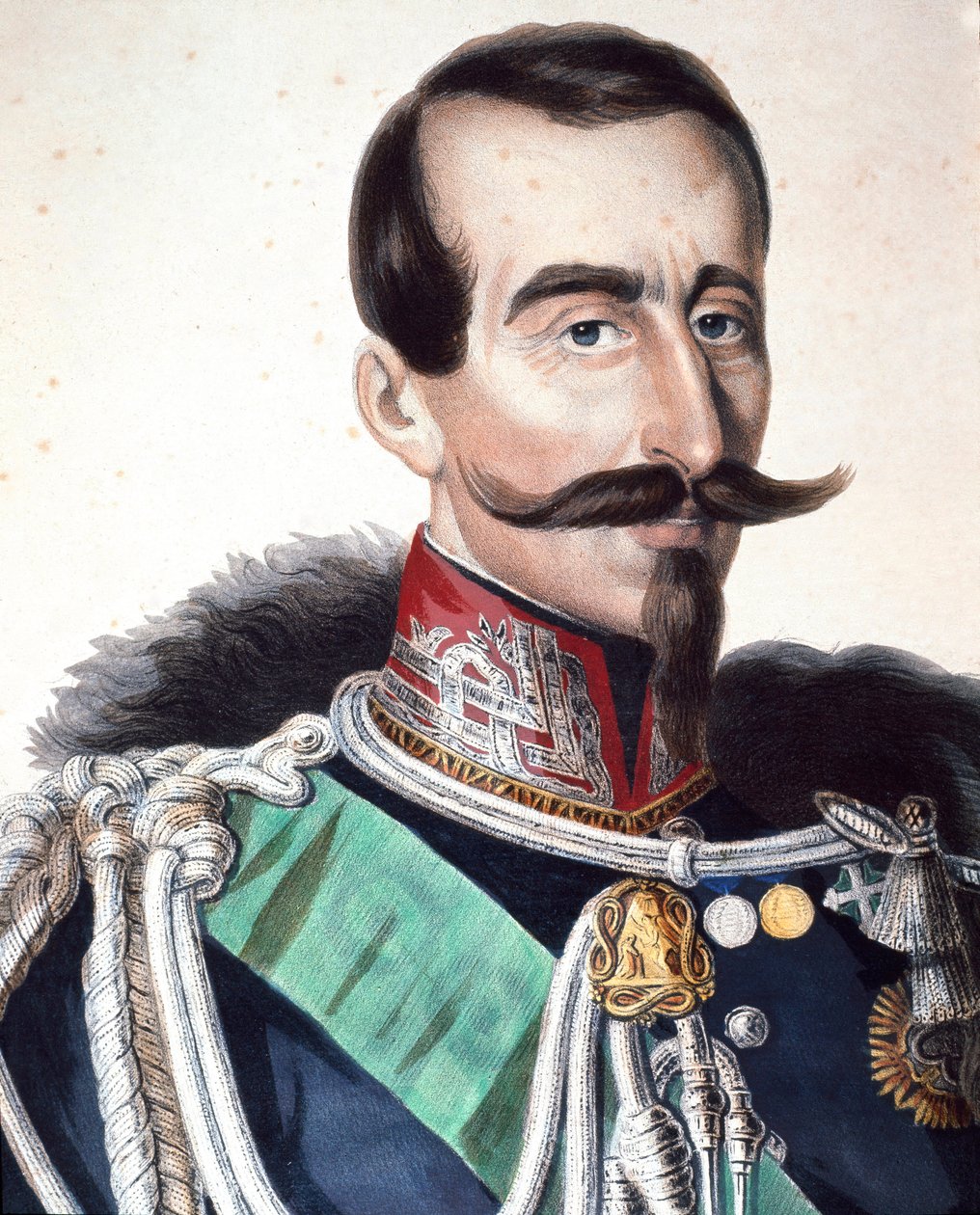 意大利将军和政治家阿方索-费雷罗（1804-1878）的画像 作者 未知艺术家