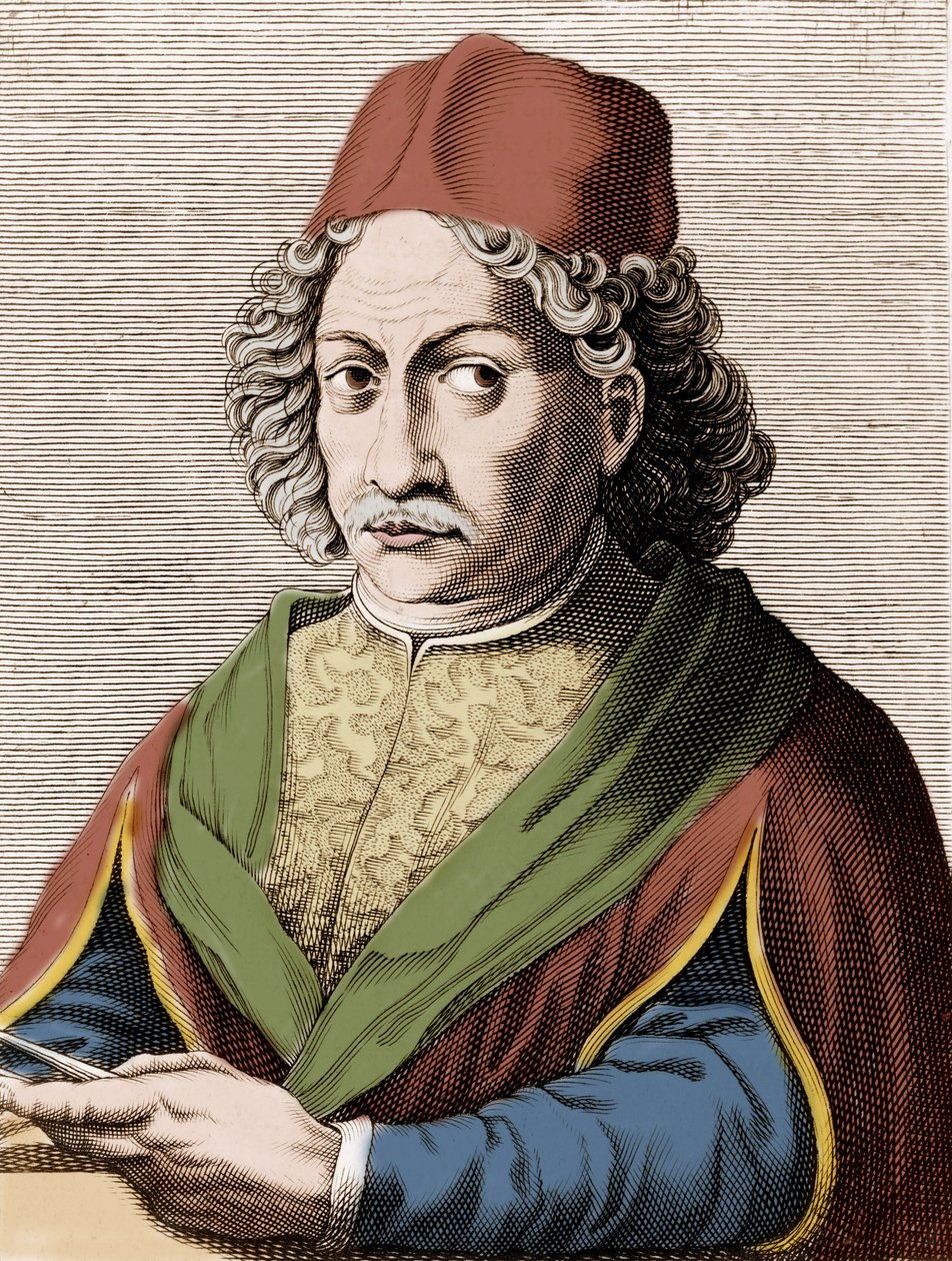 Andrea Verrocchio (1435 - 1488) 的肖像。 作者 未知艺术家