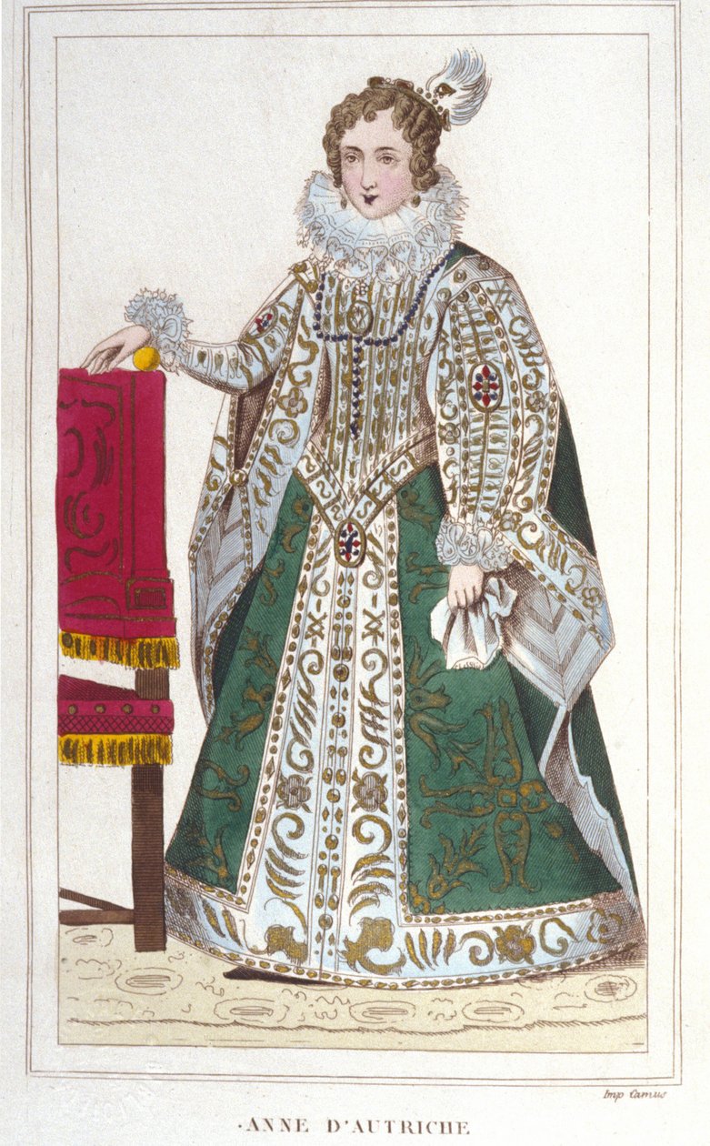 Chithunzi cha Anne waku Austria (1601-1666). Zithunzi za 1830 作者 未知艺术家