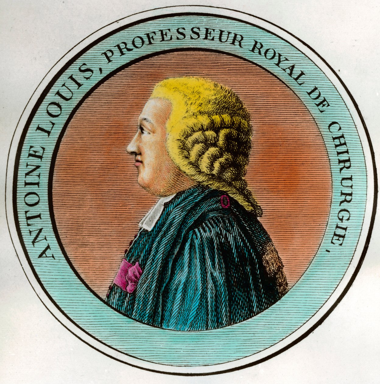 安托万·路易斯 (Antoine Louis) 肖像 (1723-1792) 皇家外科教授、皇家外科学会秘书 18 世纪私人收藏版画 作者 未知艺术家