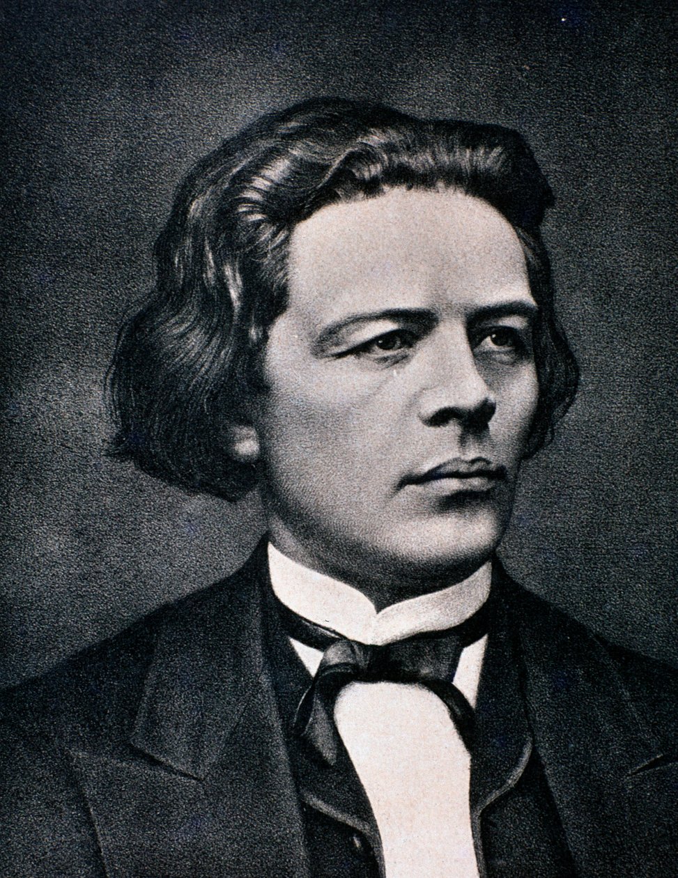 安东·鲁宾斯坦 (Anton Rubinstein) 的肖像 (雕刻) 作者 未知艺术家