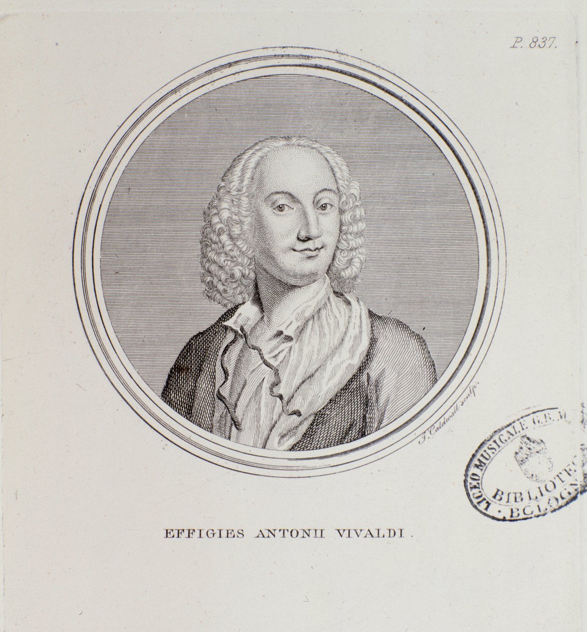 Portrait of Antonio Vivaldi (engraving 作者 未知艺术家