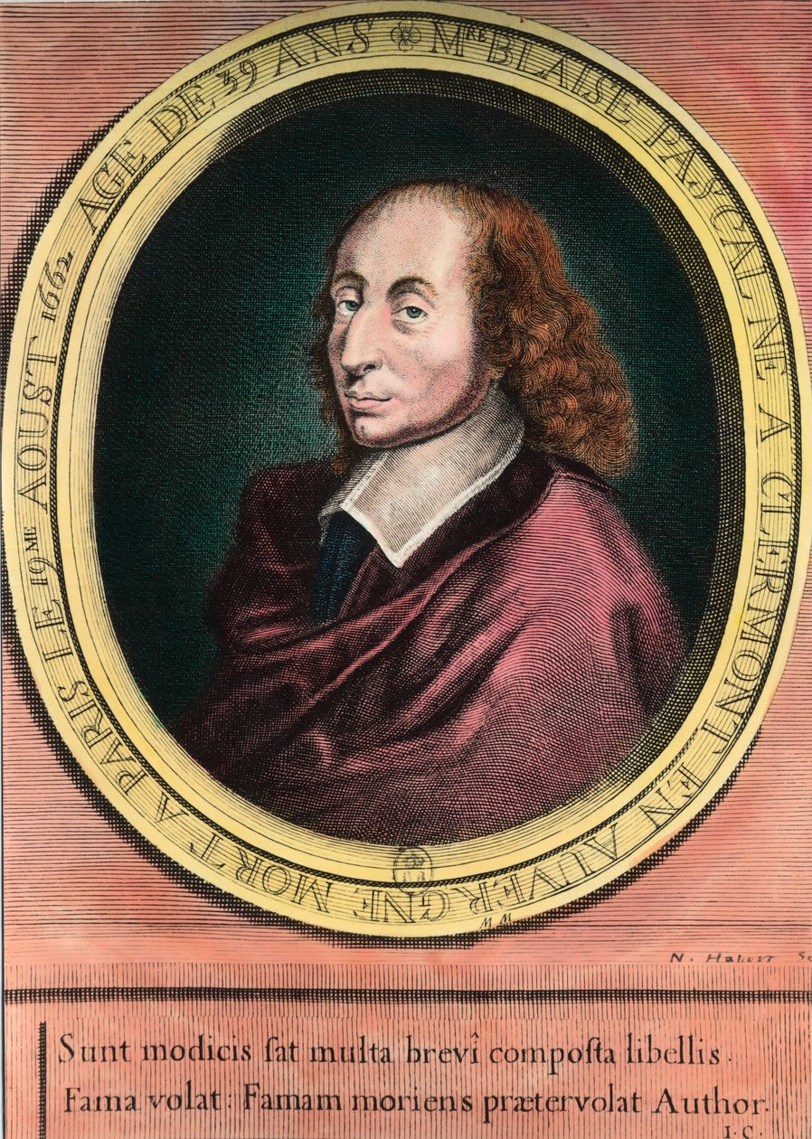 布莱斯·帕斯卡（Blaise Pascal）的肖像 作者 未知艺术家