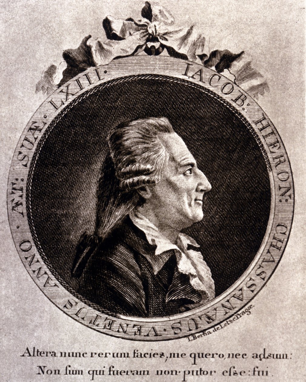 卡萨诺瓦的肖像（1725 - 1798 年） - 卷首肖像，在威尼斯共和国监狱的历史中，用波希米亚的杜克斯写成 作者 未知艺术家