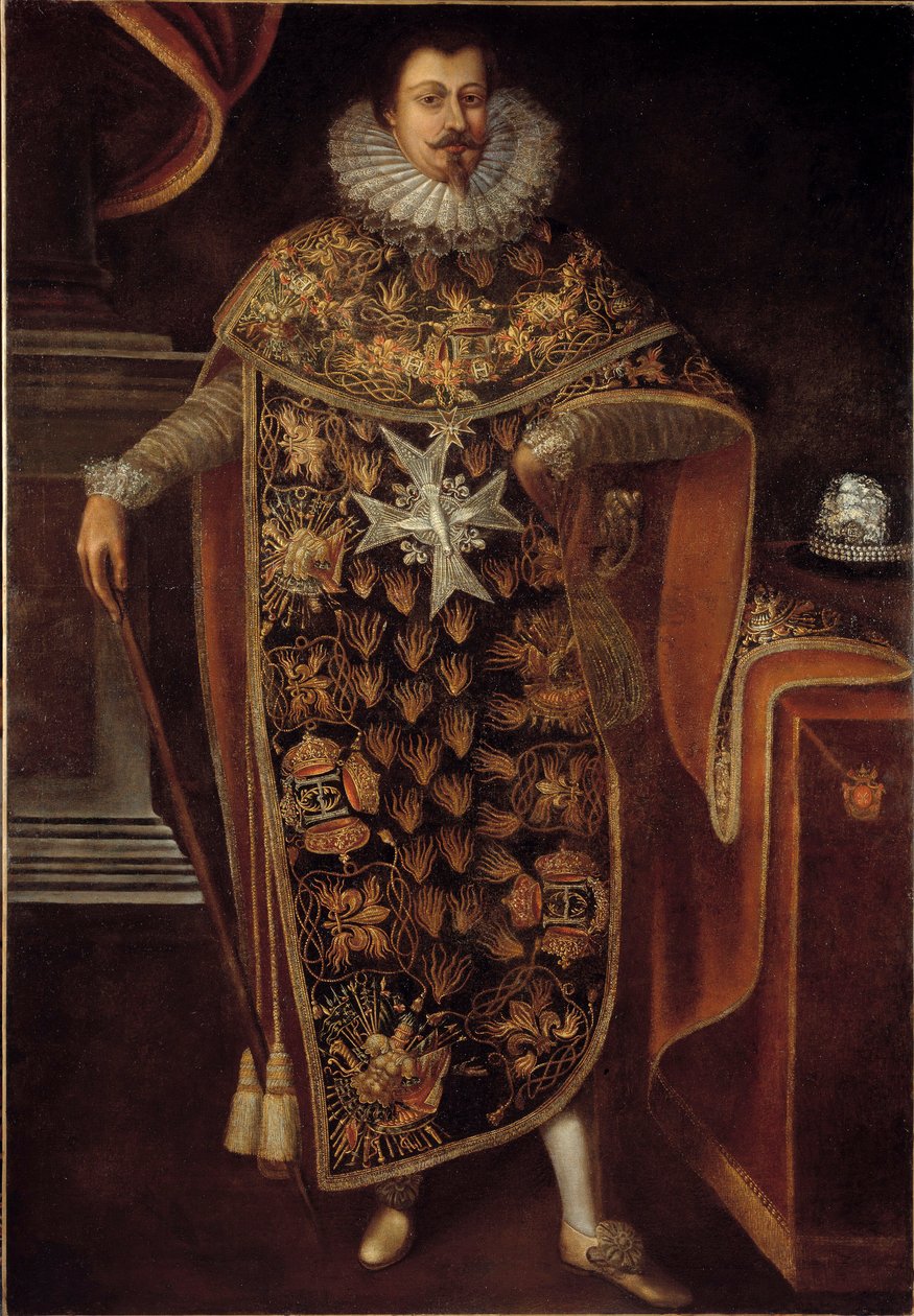 Charles Henri de Clermont Thonnerre (1571-1640) 的肖像，身着圣骑士勋章 (Order of the Holy Spirit) 匿名绘画。 17世纪。 巴黎，荣誉军团博物馆 - Charles Henri de Clermont Tonnerre 的肖像 作者 未知艺术家