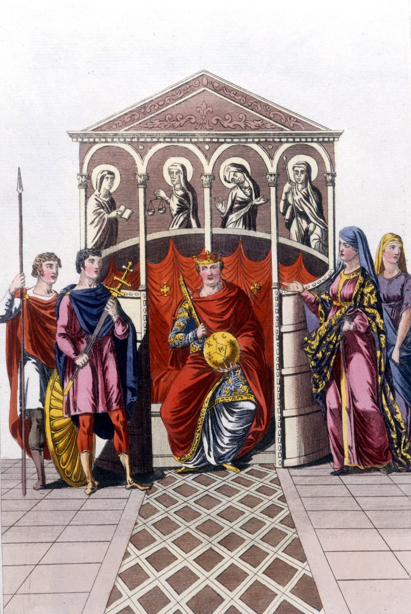 Portrait of Charles II the Bald (823 - 877), King of France 作者 未知艺术家
