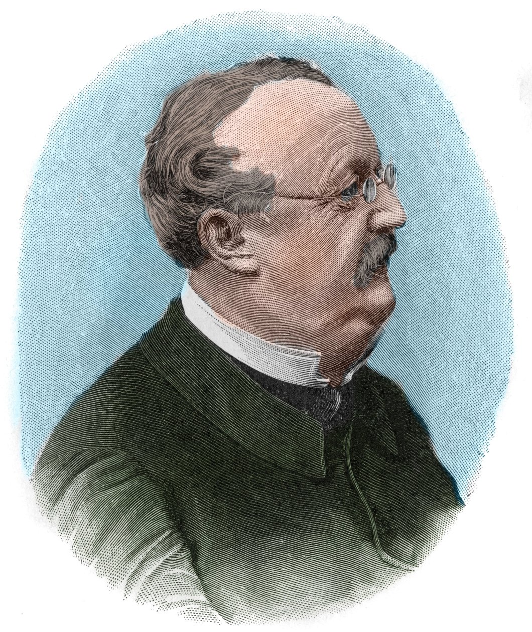 康拉德（康拉德）-费迪南德-迈耶（1825-1898）的肖像，瑞士诗人和德语作家。 作者 未知艺术家
