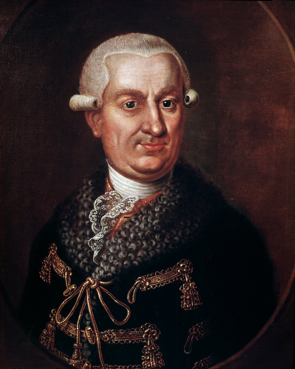 Franz Anton von Nostitz-Rieneck 伯爵 (1725-1794) 于 1783 年创立布拉格国家剧院的肖像（贵族 Frantisek Antonin Count Nostitz Rieneck 的肖像，他建造了庄园剧院或 Stavovske divadlo，布拉格） 匿名绘画 作者 未知艺术家