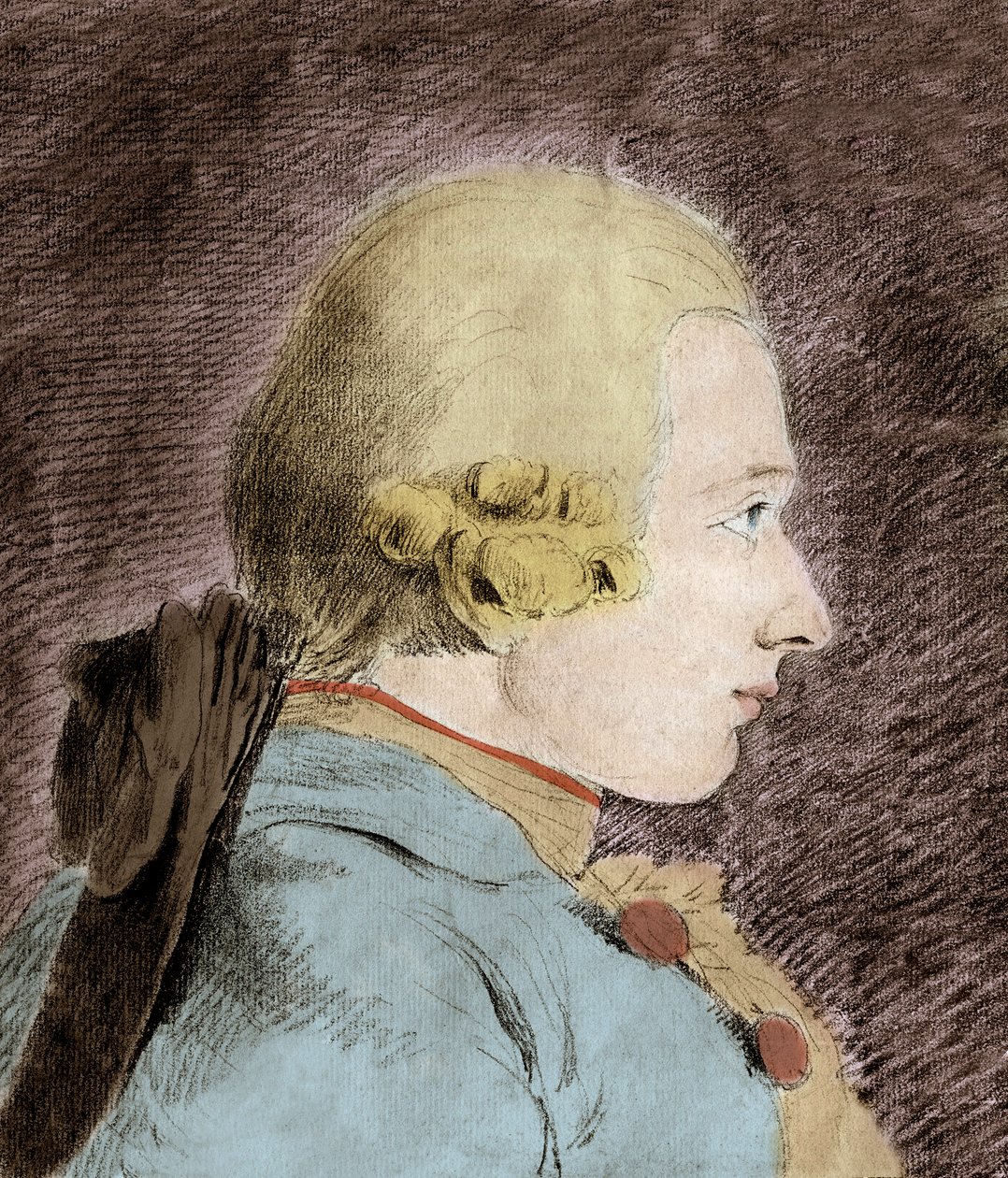 多纳蒂安·阿尔方斯·弗朗索瓦·德·萨德（1740-1814）（萨德侯爵）的肖像 - 仿范卢 作者 未知艺术家