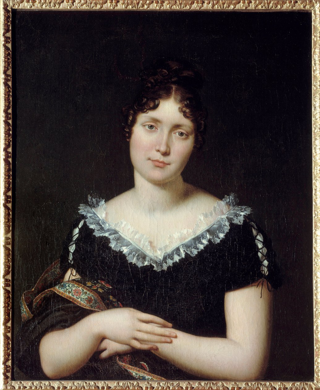 Portrait of Emilie Louise de Beauharnais (1781-1855), Comtesse de Lavalette, daughter of Francois de Beauharnais (1756-1846) married Antoine de Lavalette (1765 - 1830) in 1802. She saves her husband during the restaurant by replacing him at the concierge.  作者 未知艺术家