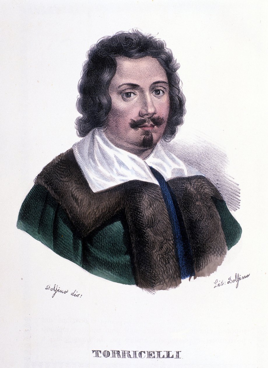Evangelista Torricelli 或 Toricelli（1608 - 1647）的肖像，意大利物理学家 作者 未知艺术家