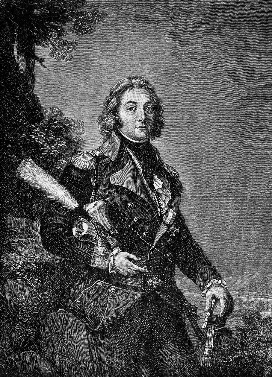 Felix Schwarzenberg, Prinz Zu (1800 - 1852), 奥地利政治家的画像。 作者 未知艺术家