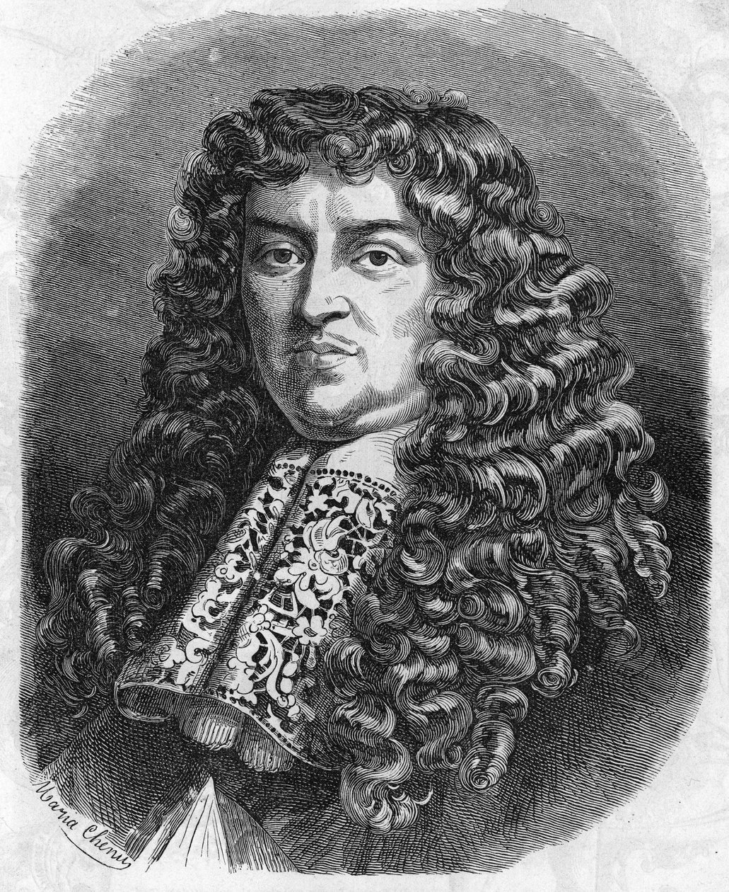 法国政治家弗朗索瓦-米歇尔-勒泰利耶侯爵（1639 - 1691）的画像。 作者 未知艺术家