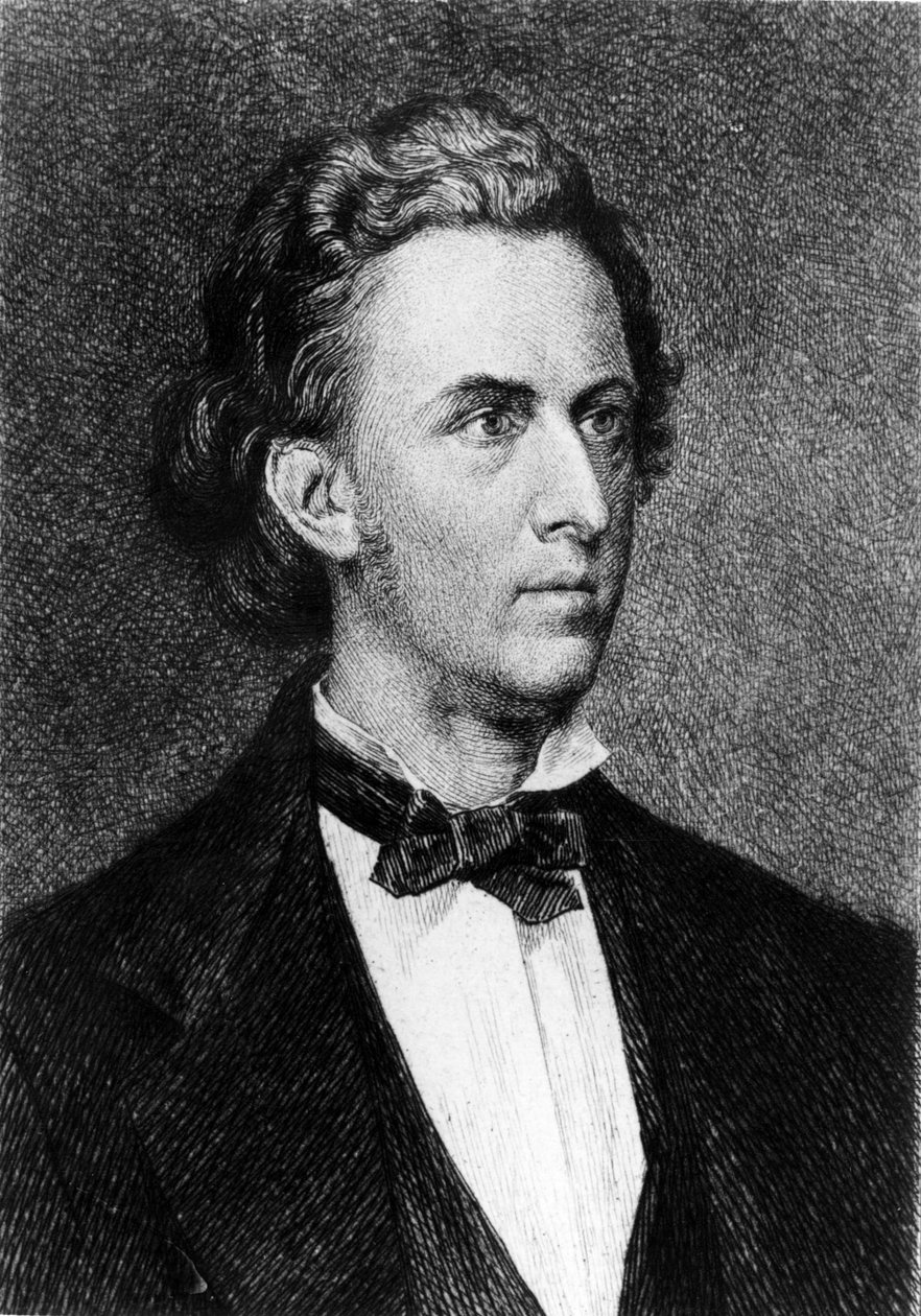弗雷德里克·肖邦 (Frederick Chopin) (1810 - 1849) 的肖像，波兰作曲家。 作者 未知艺术家