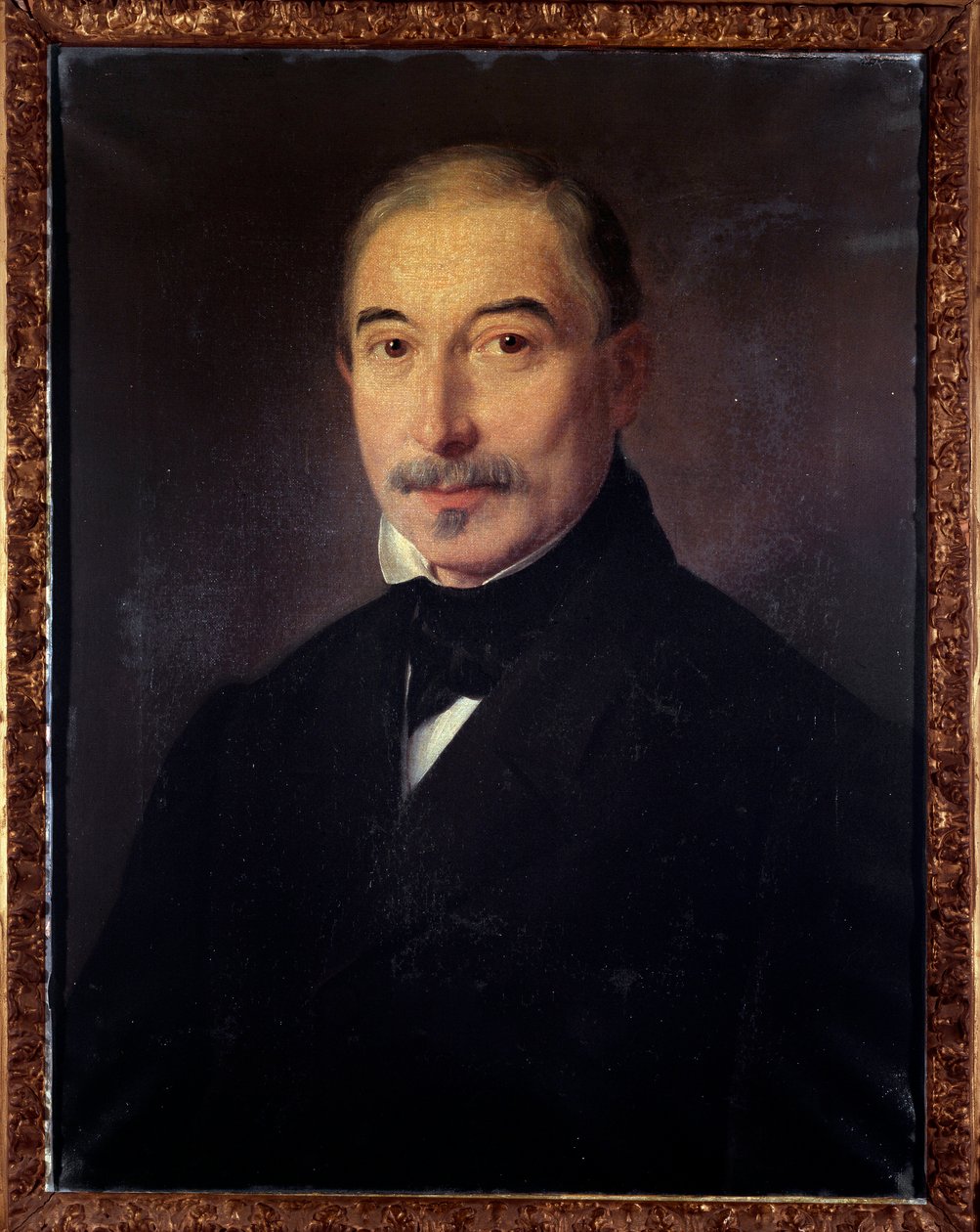 Gaetan Brizzi 的肖像，意大利圆号演奏者（绘画 作者 未知艺术家