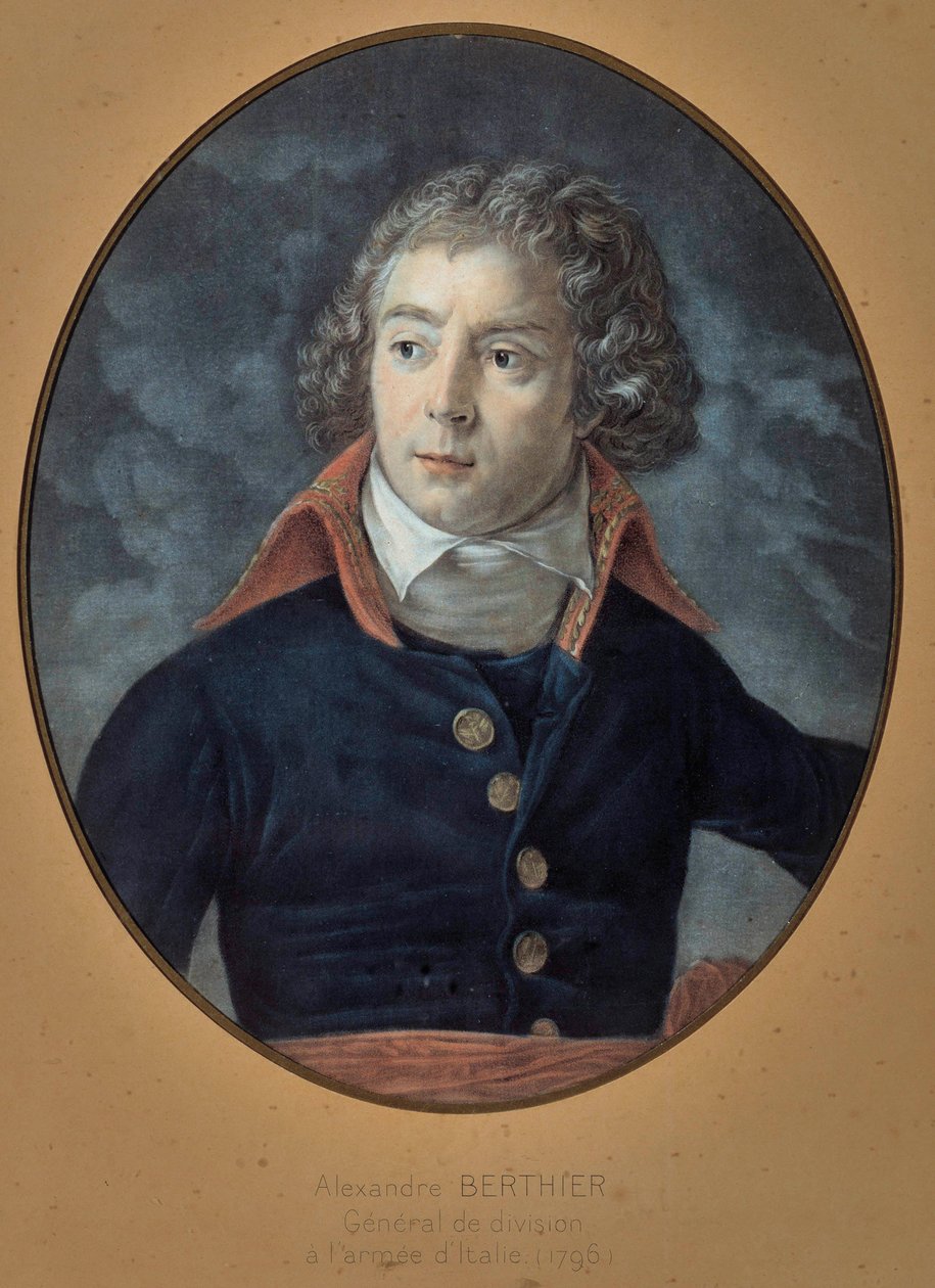 路易·亚历山大将军 (Louis-Alexandre) Berthier (1753-1815) 的肖像 匿名绘画 作者 未知艺术家