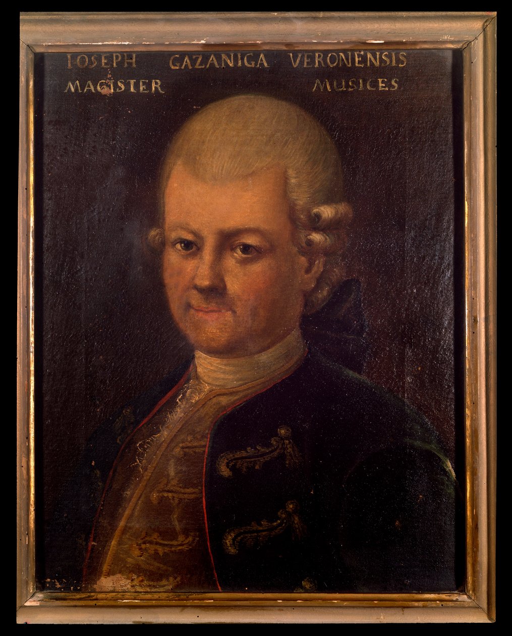 Giuseppe Gazzaniga (1743-1818) 意大利作曲家匿名绘画的肖像。 18世纪。 博洛尼亚，民间音乐书目博物馆。 作者 未知艺术家