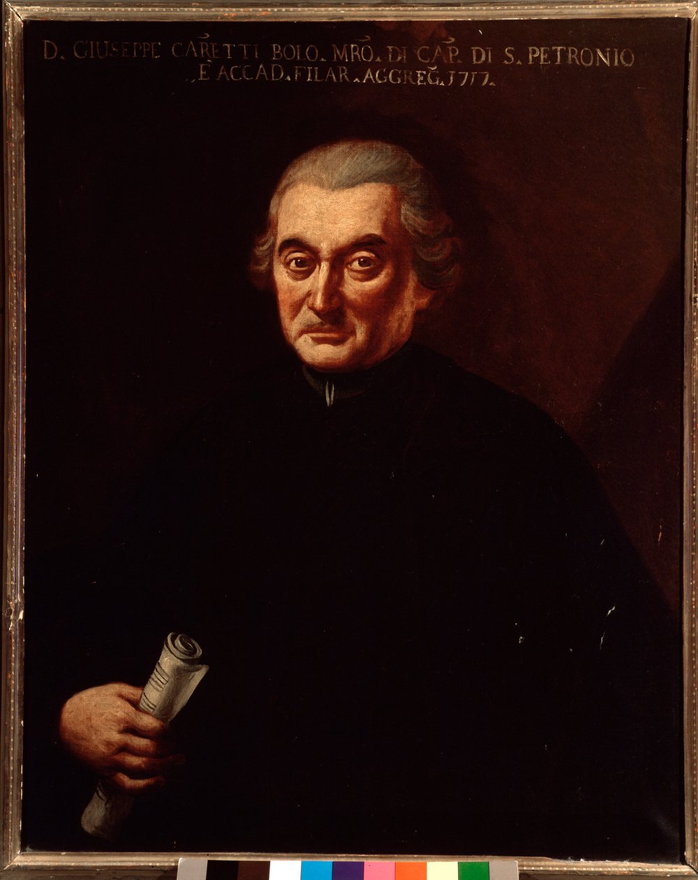 Giuseppe Maria Caretti (1690-1774) 意大利作曲家匿名绘画的肖像。 18世纪。 博洛尼亚市民博物馆博物馆 作者 未知艺术家