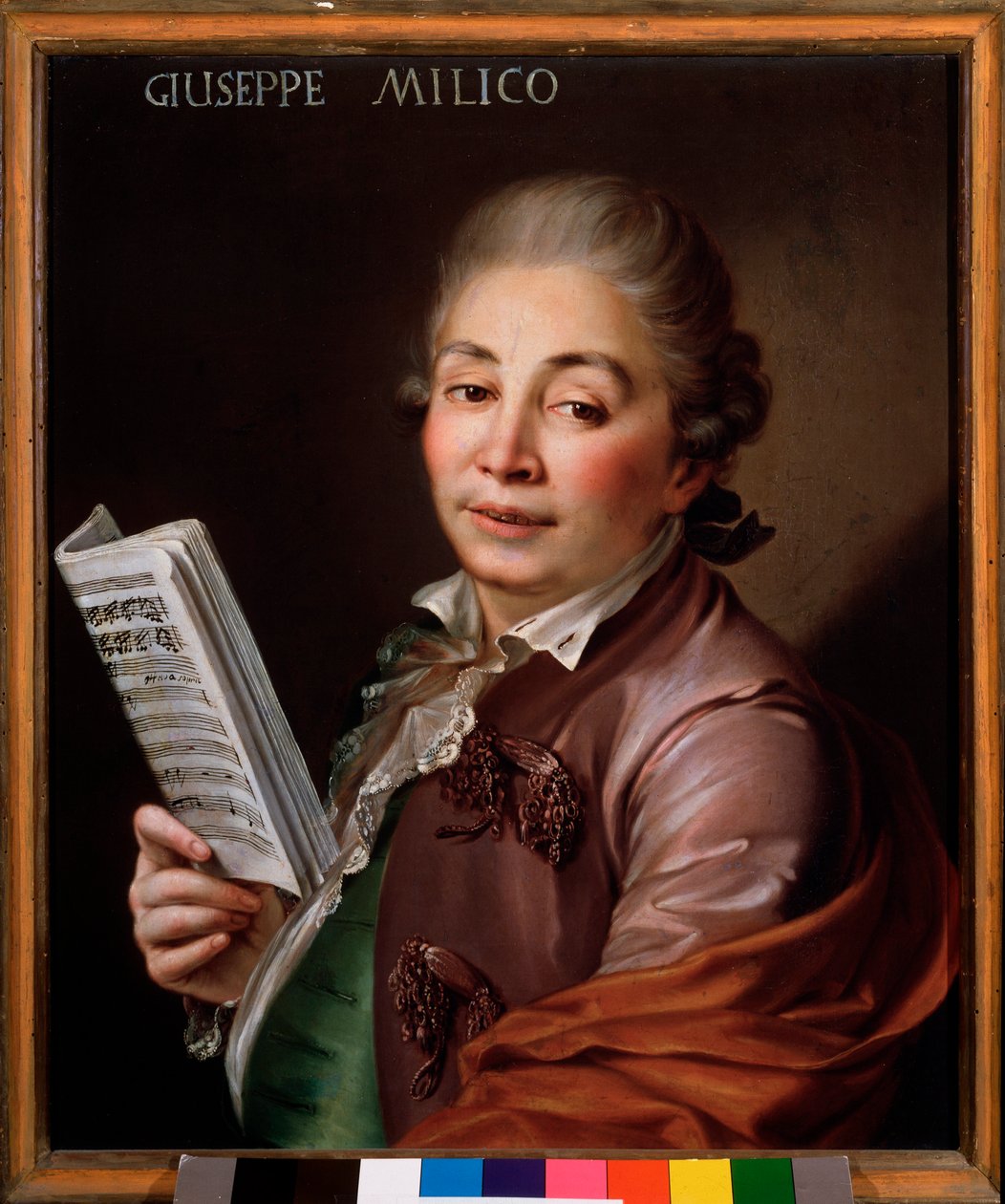 朱塞佩-米利科(1737-1802)的肖像 意大利阉人 无名画。18世纪 博洛尼亚，civico museo musicale博物馆 作者 未知艺术家