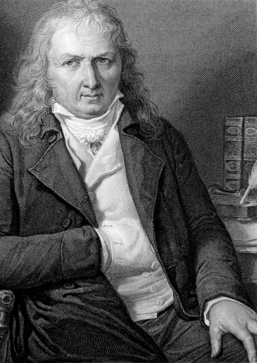 Portrait of Henri Bernardin de Saint Pierre (Saint-Pierre or St-Pierre), French writer (1737-1814). - engraving 作者 未知艺术家