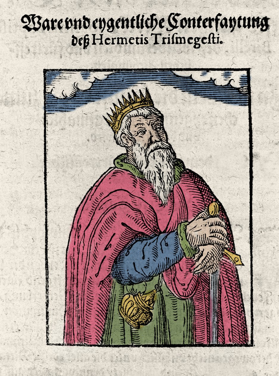 Hermes Trimegiste (Trismegistus) 的肖像，占星家， 作者 未知艺术家