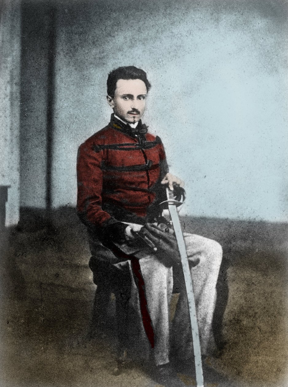Ippolito NIEVO (1831-61) 意大利作家和爱国者的肖像。 作者 未知艺术家