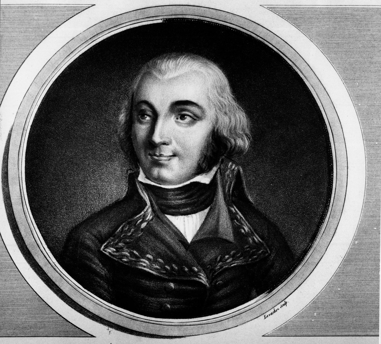 让·巴蒂斯特 (Jean Baptiste) 的肖像，Jourdan 伯爵，法国元帅 (1762-1833)。 版画《法国大革命历史绘画全集，三卷》。””1804 年。 作者 未知艺术家