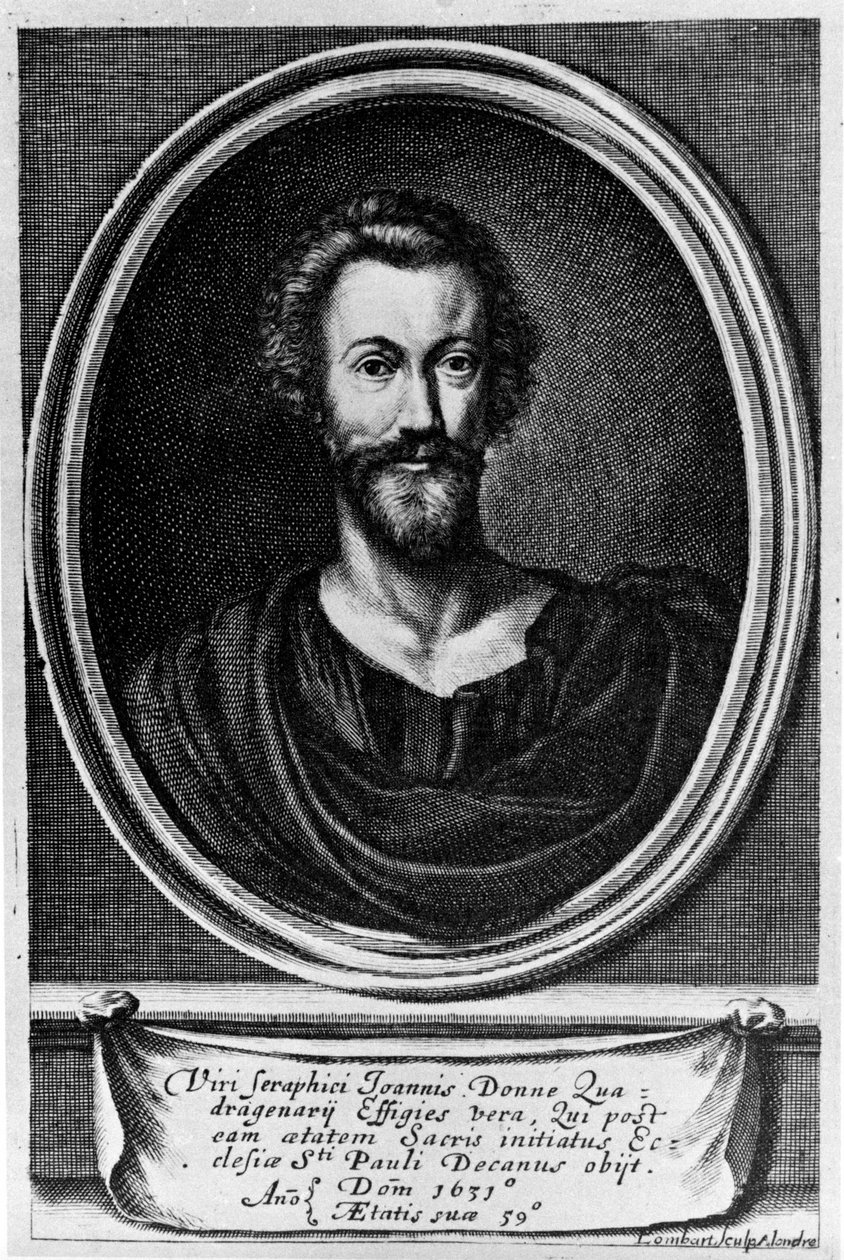 Portrait of John Donne (1572-1631) English poet. 作者 未知艺术家