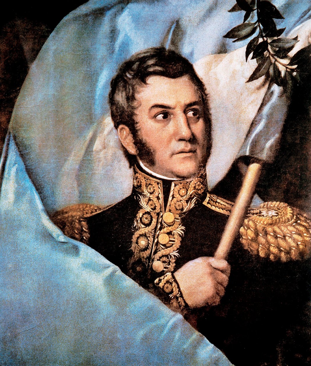 Portrait of Jose de San Martin, detail 作者 未知艺术家