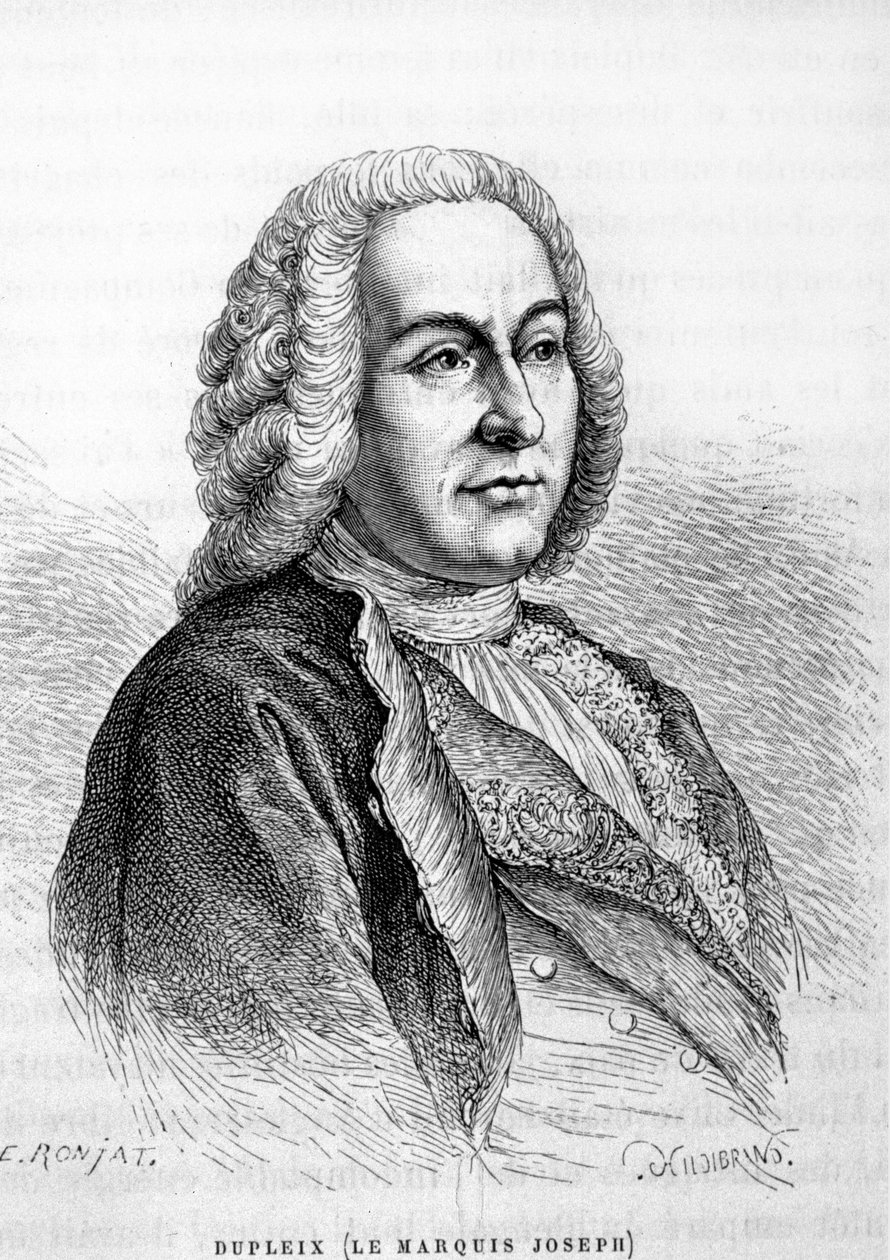 Joseph François Dupleix (1697-1763)，法国殖民统治者的肖像 作者 未知艺术家