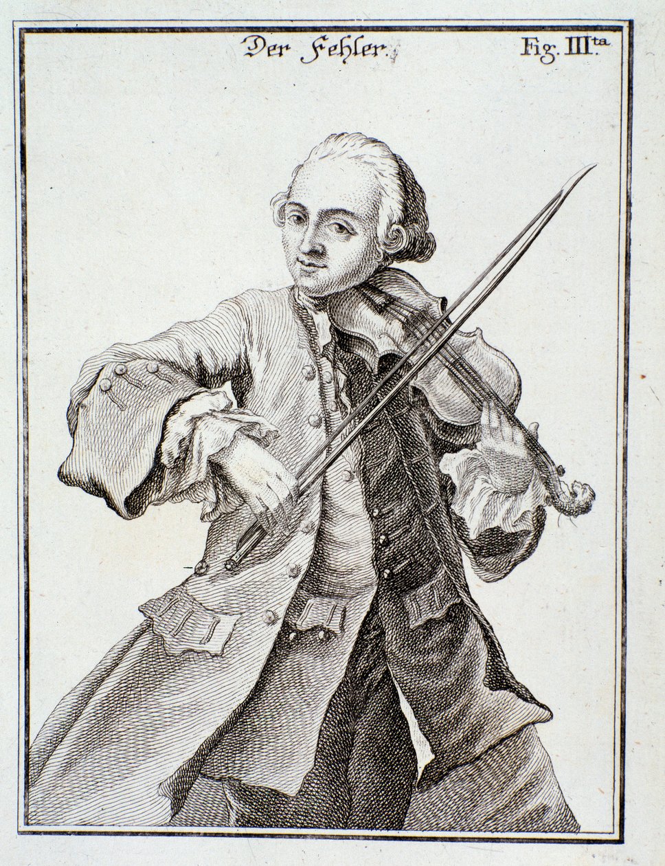 利奥波德·莫扎特 (Leopold Mozart) 的肖像 (雕刻 作者 未知艺术家