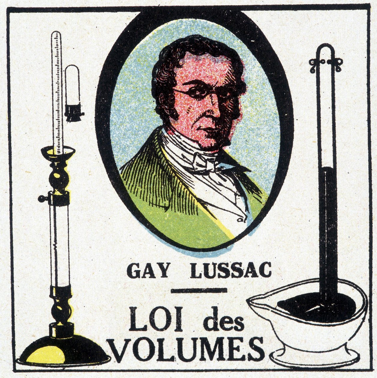 路易斯-约瑟夫-盖-吕萨克（Louis Joseph Gay Lussac）（1778-1818）的肖像，法国物理学家和化学家，以体积法为代表。 作者 未知艺术家