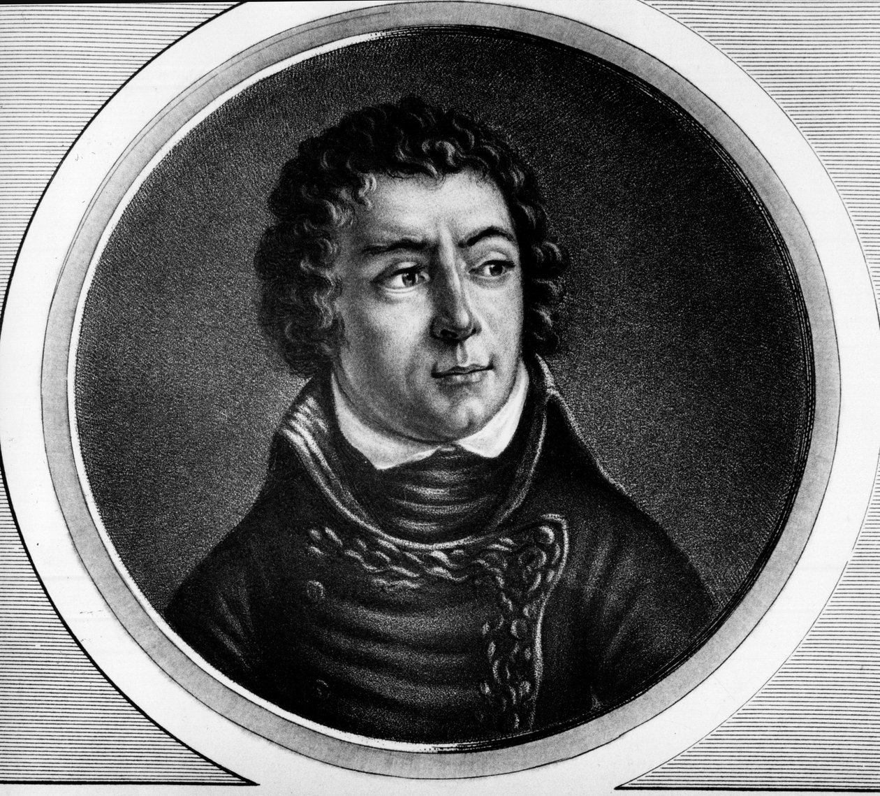 路易·亚历山大 (Louis-Alexandre) Berthier (1753-1815) 的肖像，纳沙泰尔王子，法兰西大帝 - 雕刻在“法国大革命历史画作全集，三卷” 作者 未知艺术家
