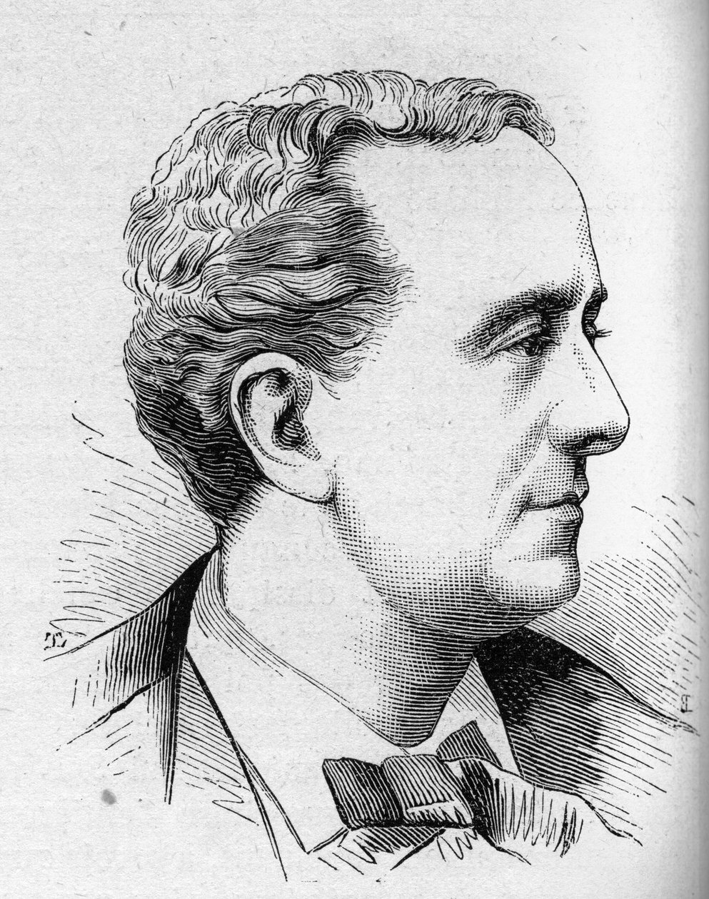 路易斯-德劳内（1826-1903）的肖像，法国喜剧演员，法兰西喜剧院的成员。1879年8月16日《世界画报》第1168期的版画。 作者 未知艺术家
