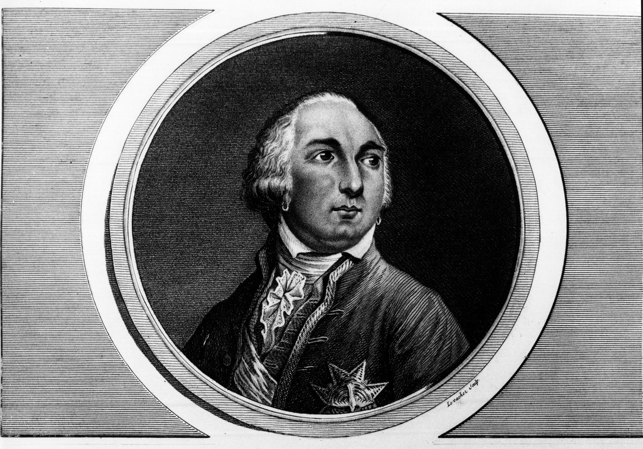 路易-菲利普二世-约瑟夫-奥尔良公爵（dit Philippe Egalite）（1747-1793）的肖像。雕刻在 "法国革命历史绘画全集，共三卷"。1804. 作者 未知艺术家
