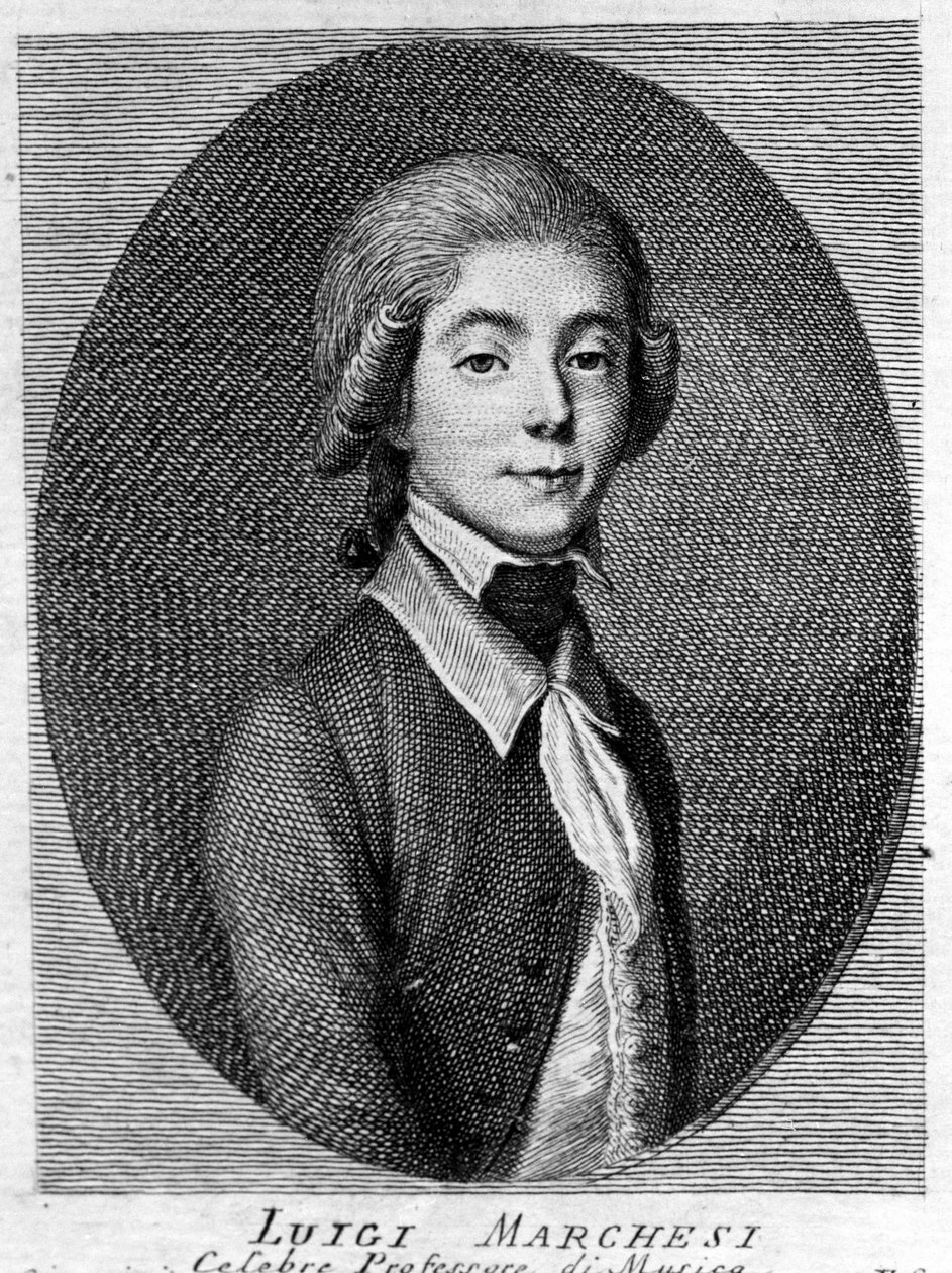 Portrait of Luigi Marchesi (1754 - 1829) also known as Marchesini, Italian castrate. 作者 未知艺术家